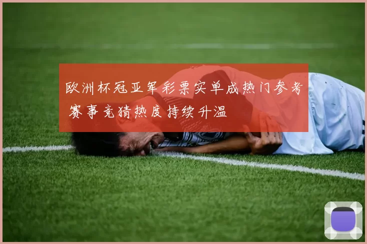 欧洲杯冠亚军彩票实单成热门参考 赛事竞猜热度持续升温